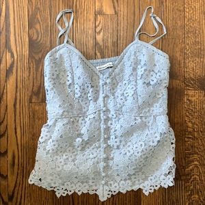 blue lacey abercrombie tank top